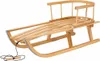 Slitta per bambini in legno massiccio con schienale e corda Anteprima dell’immagine prodotto 1