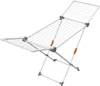 A white drying rack with gray and orange accents against a white background. Produktbild-Vorschau