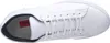 Top-down view of a white leather sneaker. Voir les images du produit