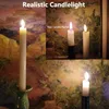 4 candele a LED a forma di bastoncino, luce bianco caldo, Anteprima dell’immagine prodotto 2