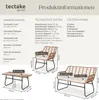 tectake® Ratanová sedací souprava Molfetta XL pro 4 osoby Náhled obrázku produktu 5