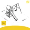 WICKEY FreeFlyer Spielturm Kletterturm Schaukel Produktbild-Vorschau 7