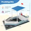 Pískoviště COSTWAY se stříškou, dřevěné pískoviště s Náhled obrázku produktu 3
