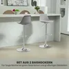 Lot de 2 tabourets de bar HOMCOM, tabourets rembourrés avec Voir les images du produit 4