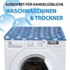 A blue and white star-patterned cover is placed on top of a white washing machine. Anteprima dell’immagine prodotto