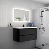 Badmöbel Set HUTI-Serie 100cm Mineralguss Waschbecken mit Produktbild-Vorschau 3