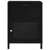 vidaXL Nachttisch Schwarz 40x30x54,5 cm Stahl und Glas -  Produktbild-Vorschau 12