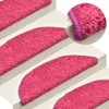 The Living Store Treppenmatten 15 Stk. Rosa 56x17x3 cm Produktbild-Vorschau 1
