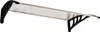 Outsunny Haustürvordach - Transparent - Schwarz - L100 x Produktbild-Vorschau 3
