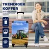 MuchoWow® Koffer Handgepäck Trolley Rollkoffer Kleine Produktbild-Vorschau 2