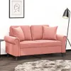 vidaXL Coussin décoratif 2 pcs. Rose 40x40 cm velours Voir les images du produit 2