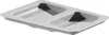 A light gray, two-compartment plastic tray. Voir les images du produit