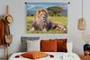 MuchoWow® Wandteppich Wandbehang Löwe - Savanne - Afrika Produktbild-Vorschau 4