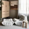 Relax Einzel Sofa Chillsessel mit Hocker Grey Produktbild-Vorschau 2