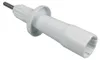A white kitchen appliance part with a metal shaft on a white background. Náhľad obrázku produktu