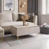 Couchtisch AURORA KASCHMIR mit Staufach mit schräge gold Produktbild-Vorschau 1