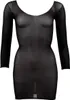 Mandy Mystery lingerie mini-robe en nylon avec fils dorés - Voir les images du produit 2