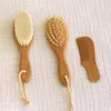 Baby Haarbürste Neugeborene Säugling Holz Babybürste Produktbild-Vorschau 2