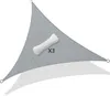 VOUNOT® Sonnensegel Dreieckig inkl. Befestigungsseile Produktbild-Vorschau 1