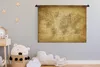 MuchoWow® Wandteppich Wandbehang Weltkarte - Retro - Produktbild-Vorschau 4