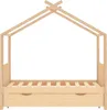 vidaXL Kinderbett mit Schublade Massivholz Kiefer 80x160 cm Produktbild-Vorschau 3