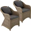 2 fauteuils en rotin avec structure en aluminium, coussins Voir les images du produit 1