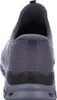 The back view of a gray SKECHERS slip-on shoe. Produktbild-Vorschau