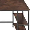 Bureau informatique CANTON 120x60x75,5cm - Bois foncé Voir les images du produit 8