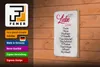 Holzschild Spruch 12x18cm Rezept Liebe Zutaten Schild Produktbild-Vorschau 4