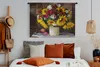 MuchoWow® Wandteppich Wandbehang Blumen - Farben - Produktbild-Vorschau 5