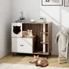 GOPLUS Katzenschrank Holz, Katzentoilette mit Produktbild-Vorschau 9