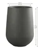 Dehner Blumenkübel Pflanztopf Curved, mit Bodenloch, Ø Produktbild-Vorschau 3