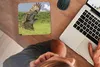 MuchoWow® Mauspad Mousepad Ein Bussard mit ausgebreiteten Produktbild-Vorschau 3
