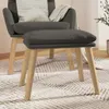 vidaXL Podnóżek ciemnoszary 45x29,5x35 cm aksamitny Podgląd zdjęcia produktu 2