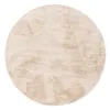 Tapis en Fourrure artificielle Interiyou Fargo Beige, rond, Voir les images du produit 1