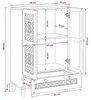 Highboard Jasnobrązowy 60 x 33 x 100 cm lite drewno mango Podgląd zdjęcia produktu 11