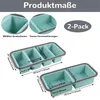 2St Silikon Gefrierform mit Deckel, BPA-frei Suppenwürfel Produktbild-Vorschau 6