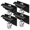 4x Endklemme Klickfix schwarz 30-40mm Solarmodul Halterung Produktbild-Vorschau 1