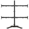 vidaXL Supporto per monitor in acciaio nero VESA 75/100 mm Anteprima dell’immagine prodotto 4