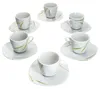 6er Set Espressotasse 10cl mit Espressountertasse 12,1cm Produktbild-Vorschau 2