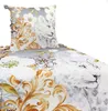 Mikrofaser Satin Bettwäsche  Ornamente 135x200 80x80 Set Produktbild-Vorschau 3