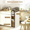 Mobile da bagno stretto - Mobile a terra - 4 ripiani - Con Anteprima dell’immagine prodotto 3