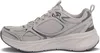 A side view of a gray Skechers Plateau sneaker against a white background. Produktbild-Vorschau