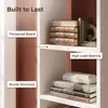 6-stöckiges Bücherregal Würfelregal, 24 x 30 x 183 cm Weiß Produktbild-Vorschau 3
