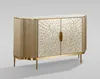 Stilig ST906 Kommode Champagnergold mit Marmorplatte Produktbild-Vorschau 3