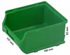 Allit ProfiPlus Box 2B, Úložný koš, Zelená, Obdélníkový, Náhled obrázku produktu 6