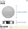 CR2430 Lithium Knopfzelle 3V Batterie - Langlebig, Produktbild-Vorschau 4