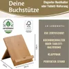 LS-LebenStil Holz Kochbuchhalter 23x18cm Braun Produktbild-Vorschau 2