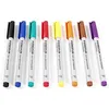 A set of eight Staedtler Lumocolor non-permanent markers in various colors, arranged in a line against a white background. Voir les images du produit