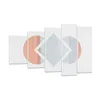 Bilder auf glas - 5 Teile - Stück Geometrisch Diamant - Produktbild-Vorschau 1